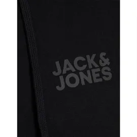 JACK & JONES Corp Logo Kapuzenpullover Black / Detail Small Print/ Black 2XL