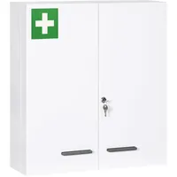 kleankin Medizinschrank 2-türiger apothekerschrank Arzneischrank Wandmontage