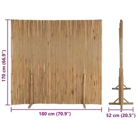 vidaXL Bambuszaun 180 x 170 cm Natur