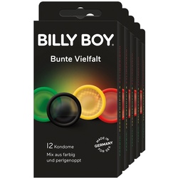 Billy Boy Kondome Bunte Vielfalt 12 Stück, 5er Pack