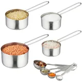 Relaxdays Messbecher und Messlöffel Set,