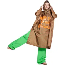 RAINKISS Regenponcho Braun Einheitsgröße