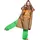 RAINKISS Regenponcho Braun Einheitsgröße