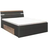 SchlafKONTOR Mars 160 x 200 cm graphit/montanaeichefarben