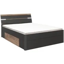 SchlafKONTOR Mars 160 x 200 cm graphit/montanaeichefarben