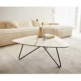 DeLife Ekrem Weiß-Gold-Grau Metall 88 x 35 x 85 cm