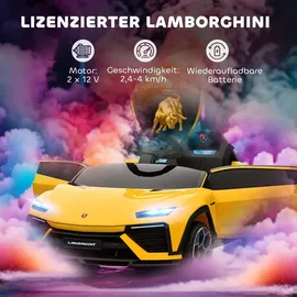 aiyaplay Kinder Elektroauto 12V Lamborghini Gelb