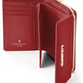 lazarotti Bologna Leather Geldbörse Damen Portemonnaie rot