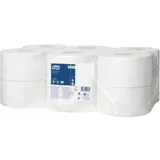Tork, Toilettenpapier, Toilet paper Universal Mini Jumbo T2, 1-Ply, 240m, Recycled tissue, grey, 12pcs (12 Stk.)