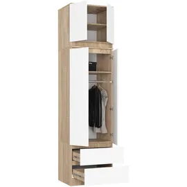 Akord Kleiderschrank Akord S60 60 x 234 x 51 cm Weiß