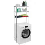 Relaxdays Waschmaschinenregal Metall - Silber