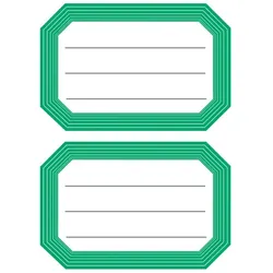 HERMA Buchetiketten, grüne Randgestaltung, 82 x 55 mm