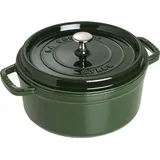 Staub Cocotte 28 cm rund basilikumgrün