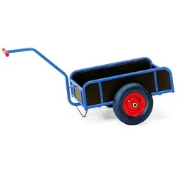 Handwagen mit 4 Bordwänden 4107, Tragkraft 200kg - blau