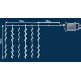 Trendline Lichtervorhang LED 1,5 x 1 m warmweiß