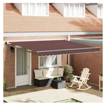 vidaXL Markise 400 x 300 cm braun
