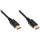 Good Connections DisplayPort 1.4 Kabel - 8K @60 Hz / 4K @240 Hz / 144 Hz - 32,4 Gbit/s - Premium - KUPFERLEITER - vergoldete Stecker mit Verriegelung/Arretierung, 3-Fach Schirmung - SCHWARZ - 1 m