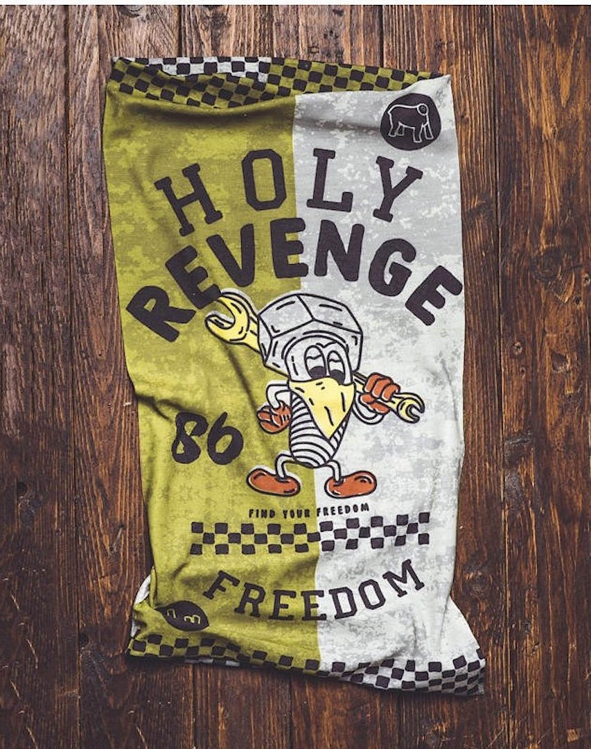 Holyfreedom Revenge Repreve Multifunktionstuch, weiss-gold