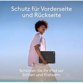 Logitech Flip Folio für iPad Pro 13 Zoll (M4) und iPad Air 13 Zoll (M2 und M3) Grafit