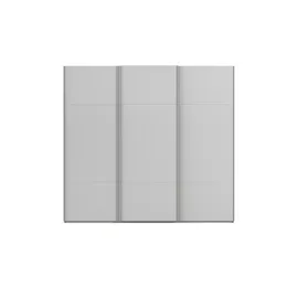 meinSchrank Schwebetürenschrank Regina 242 x 223 x 68 cm Grau