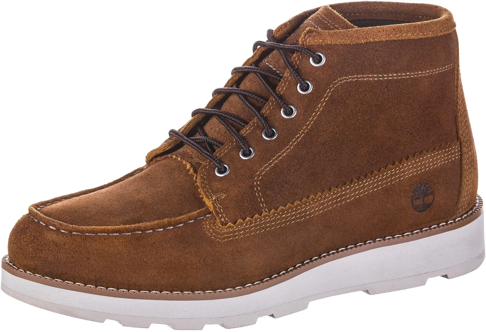 TIMBERLAND Britton Mills Mid Boots Herren in rust suede, Größe 43 1/2 - braun