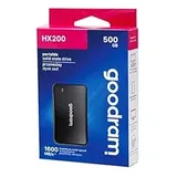GoodRam SSDPR-HX200-500 500 GB), Externe SSD, Schwarz