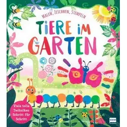 Tiere im Garten - Malen, Zeichnen, Stempeln