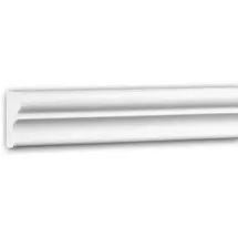 PROFHOME DECOR Wand- und Friesleiste 651321 Weiß 2 St. 200 x 0,8 x 1,9 cm