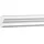 PROFHOME DECOR Wand- und Friesleiste 651321 Weiß 2 St. 200 x 0,8 x 1,9 cm