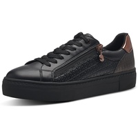 TAMARIS Damen Sneaker Low Vegan; BLACK/COPPER/schwarz; 36 EU