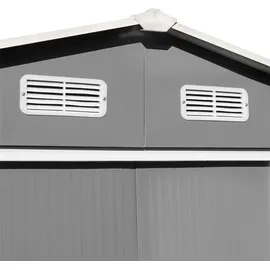 Estexo Geräteschuppen 3,92 x 2,57 m Hellgrau