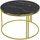 [en.casa] Couchtisch Aulum 50 x 70 cm Marmor, schwarz / Gold