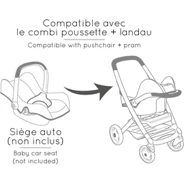 Smoby Maxi-Cosi 3-in-1 Puppenwagen rosa