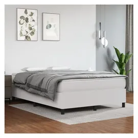 vidaXL Boxspringbett 140 x 200 cm Weiß