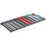 Tellerlattenrost anpassungsfähiger T-Flex, NV Lattenrost de Luxe bis 300 KG Tragkraft, Matratzen Perfekt, Module im Hüftbereich stufenlos verstellbar 90 cm x 190 cm x 10 cm
