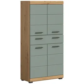 xonox.home Midischrank Scout 74 x 141 x 31 cm Salbeigrün