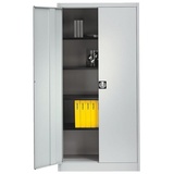 Mauser Stahlschrank mit Flügeltüren 60 cm tief 5 OH schmal weiß, cm