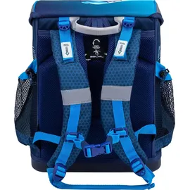 Belmil Mini-Fit Schulranzen-Set 4tlg Racing Blue Neon