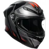 AGV K6 S Karve Integralhelm - Matt Black Grey Red - L