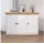 Homestyle4u Sideboard 134,6 x 82 x 41,8 cm Weiß / Eiche