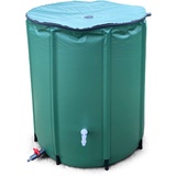 RAMROXX 380L Regenwassertonne Regentonne Wassertank faltbar mit Ablasshahn 98x70cm