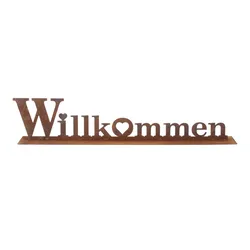 Lünemann Wandbild Edelrost Willkommen
