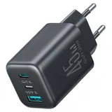 OEM USB-C Lightning Usb-a GaN 45W Wandladegerät - Schwarz
