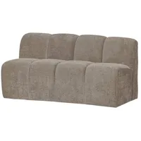 Woood Bank Mojo mit Rückenlehne Flachcord 160 cm, Sand