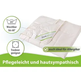 franknatur Sommerdecke 140x220 Lyocell Lyocell Bettdecke Bio Baumwolle Decke Sommer