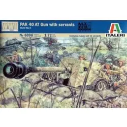 Italeri: Modellbausatz PAK 40 Panzerabwehrkanone mit Mannschaft - 1:72