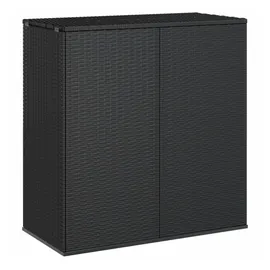 vidaXL Garten-Kissenbox 100 x 49 x 103,5 cm Schwarz
