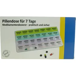 Pillendose 7 Tage+4 Fächer je Tag Kunststoff 1 St