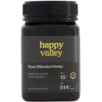 Happy Valley UMF 15+ (MGO 514+), Manuka roher Honig, 500g