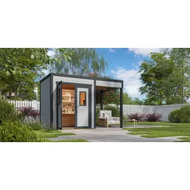 Weka Gartenhaus-Anbaudach FELIX_FYNN 1,1,5 A 150 x 200 cm Grau
